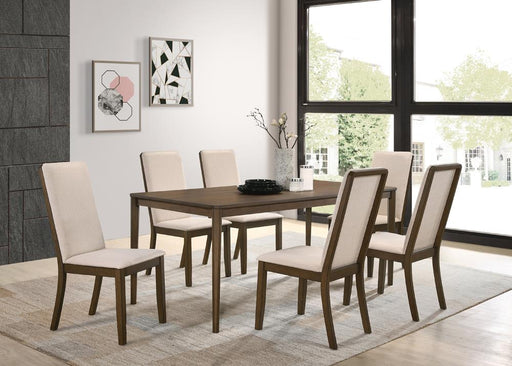 Wethersfield 5-piece Dining Set Medium Walnut and Latte - Premium Dining Room Set from Coaster Z2 Standard - Just $810! Shop now at Furniture Wholesale Plus  We are the best furniture store in Nashville, Hendersonville, Goodlettsville, Madison, Antioch, Mount Juliet, Lebanon, Gallatin, Springfield, Murfreesboro, Franklin, Brentwood