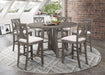 Athens 7-piece Counter Height Dining Set Barn Grey - Premium Dining Room Set from Coaster Z2 Standard - Just $1478! Shop now at Furniture Wholesale Plus  We are the best furniture store in Nashville, Hendersonville, Goodlettsville, Madison, Antioch, Mount Juliet, Lebanon, Gallatin, Springfield, Murfreesboro, Franklin, Brentwood