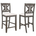 Athens Upholstered Seat Counter Height Stools Light Tan (Set of 2) - Premium Barstool from Coaster Z2 Standard - Just $130! Shop now at Furniture Wholesale Plus  We are the best furniture store in Nashville, Hendersonville, Goodlettsville, Madison, Antioch, Mount Juliet, Lebanon, Gallatin, Springfield, Murfreesboro, Franklin, Brentwood