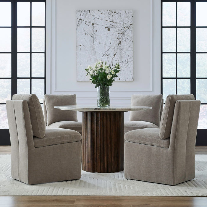 Accent Dining - Accent Dining Chair With Casters – Side Chairs by Liberty Furniture at Furniture Wholesale Plus , Nashville furniture store