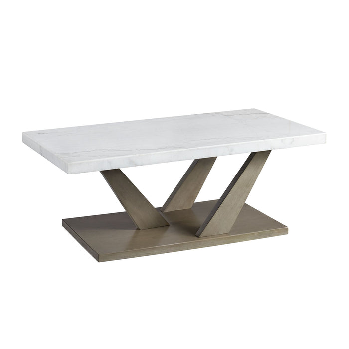 Greta - 2 Piece Occasional Table Set (Coffee Table And End Table) - Gray – Table Sets by Elements International at Furniture Wholesale Plus , Nashville furniture store