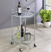 Chrissy - Round Glass Shelf Metal Bar Cart - Premium Bar Carts from CoasterEveryday - Just $179! Shop now at Furniture Wholesale Plus  We are the best furniture store in Nashville, Hendersonville, Goodlettsville, Madison, Antioch, Mount Juliet, Lebanon, Gallatin, Springfield, Murfreesboro, Franklin, Brentwood
