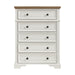 Eastwood - Youth 5-Drawer Chest - Brown And White – Accent Chests by Elements International at Furniture Wholesale Plus , Nashville furniture store