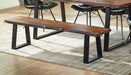 Ditman Live Edge Dining Bench Grey Sheesham and Black - Premium Bench from Coaster Z2 Standard - Just $440! Shop now at Furniture Wholesale Plus  We are the best furniture store in Nashville, Hendersonville, Goodlettsville, Madison, Antioch, Mount Juliet, Lebanon, Gallatin, Springfield, Murfreesboro, Franklin, Brentwood