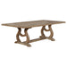 Brockway Trestle Dining Table Barley Brown - Premium Dining Table from Coaster Z2 Standard - Just $822! Shop now at Furniture Wholesale Plus  We are the best furniture store in Nashville, Hendersonville, Goodlettsville, Madison, Antioch, Mount Juliet, Lebanon, Gallatin, Springfield, Murfreesboro, Franklin, Brentwood