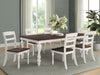 Madelyn 7-piece Rectangle Dining Set Dark Cocoa and Coastal White - Premium Dining Room Set from Coaster Z2 Standard - Just $1258! Shop now at Furniture Wholesale Plus  We are the best furniture store in Nashville, Hendersonville, Goodlettsville, Madison, Antioch, Mount Juliet, Lebanon, Gallatin, Springfield, Murfreesboro, Franklin, Brentwood