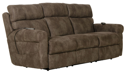 Tranquility - Power Headrest Power Lay Flat Reclining Sofa With DDT / CR3 Heat / Massage / Lumbar - Pewter – Reclining Sofas by Catnapper at Furniture Wholesale Plus , Nashville furniture store
