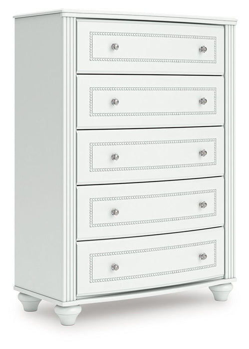 Kozlani - Five Drawer Chest - White – Accent Chests by Signature Design by Ashley® at Furniture Wholesale Plus , Nashville furniture store