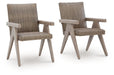 Cliff Trails - Beige - Arm Chair (Set of 2) - Premium Chair Sets from Signature Design by Ashley® - Just $948! Shop now at Furniture Wholesale Plus  We are the best furniture store in Nashville, Hendersonville, Goodlettsville, Madison, Antioch, Mount Juliet, Lebanon, Gallatin, Springfield, Murfreesboro, Franklin, Brentwood