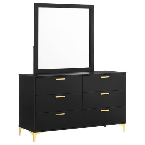 Kendall - 6-Drawer Dresser With Mirror - Premium Dresser & Mirror from CoasterEveryday - Just $599! Shop now at Furniture Wholesale Plus  We are the best furniture store in Nashville, Hendersonville, Goodlettsville, Madison, Antioch, Mount Juliet, Lebanon, Gallatin, Springfield, Murfreesboro, Franklin, Brentwood