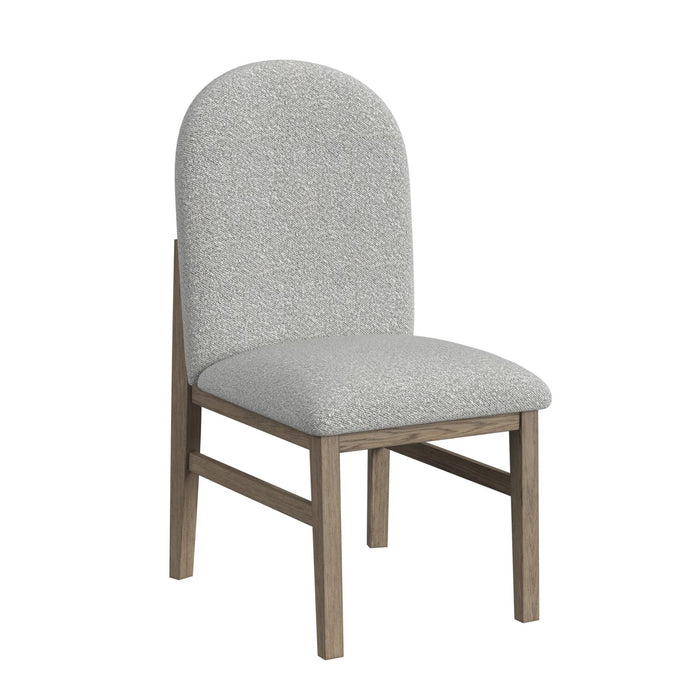 Portland - Round Back Side Chair (Set of 2) - Gray – Chair Sets by Elements International at Furniture Wholesale Plus , Nashville furniture store