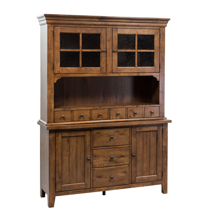 Hearthstone Ridge - Hutch & Buffet - Light Brown – Hutches & Buffets by Liberty Furniture at Furniture Wholesale Plus , Nashville furniture store