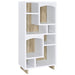 Dalton - 6-Shelf Bookcase - White And Distressed Pine – Standard Bookcases by CoasterEveryday at Furniture Wholesale Plus , Nashville furniture store