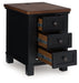Wildenauer - Chair Side End Table - Brown / Black – Chair Side Tables by Signature Design by Ashley® at Furniture Wholesale Plus , Nashville furniture store