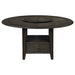 Twyla Round Dining Table with Removable Lazy Susan Dark Cocoa - Premium Dining Table from Coaster Z2 Standard - Just $790! Shop now at Furniture Wholesale Plus  We are the best furniture store in Nashville, Hendersonville, Goodlettsville, Madison, Antioch, Mount Juliet, Lebanon, Gallatin, Springfield, Murfreesboro, Franklin, Brentwood