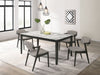 Stevie 5-piece Rectangular Dining Set White and Black - Premium Dining Room Set from Coaster Z2 Standard - Just $814! Shop now at Furniture Wholesale Plus  We are the best furniture store in Nashville, Hendersonville, Goodlettsville, Madison, Antioch, Mount Juliet, Lebanon, Gallatin, Springfield, Murfreesboro, Franklin, Brentwood