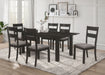 Jakob Rectangular Dining Set Grey and Black - Premium Dining Room Set from Coaster Z2 Standard - Just $914! Shop now at Furniture Wholesale Plus  We are the best furniture store in Nashville, Hendersonville, Goodlettsville, Madison, Antioch, Mount Juliet, Lebanon, Gallatin, Springfield, Murfreesboro, Franklin, Brentwood