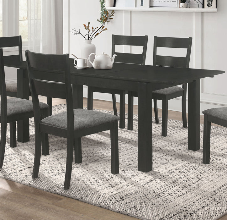 Jakob Rectangular Dining Table Black - Premium Dining Table from Coaster Z2 Standard - Just $466! Shop now at Furniture Wholesale Plus  We are the best furniture store in Nashville, Hendersonville, Goodlettsville, Madison, Antioch, Mount Juliet, Lebanon, Gallatin, Springfield, Murfreesboro, Franklin, Brentwood