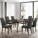 Wes Rectangular Dining Set Grey and Dark Walnut - Premium Dining Room Set from Coaster Z2 Standard - Just $1098! Shop now at Furniture Wholesale Plus  We are the best furniture store in Nashville, Hendersonville, Goodlettsville, Madison, Antioch, Mount Juliet, Lebanon, Gallatin, Springfield, Murfreesboro, Franklin, Brentwood