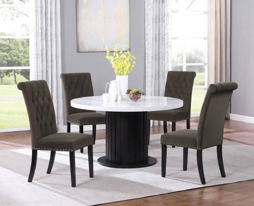 Sherry 5-piece Round Dining Set - Premium Dining Room Set from Coaster Z2 Standard - Just $1358! Shop now at Furniture Wholesale Plus  We are the best furniture store in Nashville, Hendersonville, Goodlettsville, Madison, Antioch, Mount Juliet, Lebanon, Gallatin, Springfield, Murfreesboro, Franklin, Brentwood