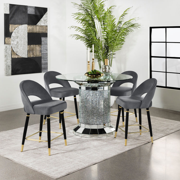 Ellie 5-piece Pedestal Counter Height Dining Room Set - Premium Dining Room Set from Coaster Z2 Standard - Just $1850! Shop now at Furniture Wholesale Plus  We are the best furniture store in Nashville, Hendersonville, Goodlettsville, Madison, Antioch, Mount Juliet, Lebanon, Gallatin, Springfield, Murfreesboro, Franklin, Brentwood