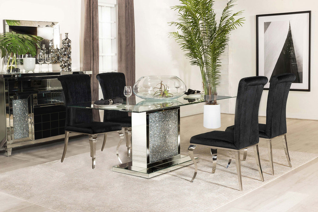 Marilyn 5-piece Rectangular Dining Set - Premium Dining Room Set from Coaster Z2 Standard - Just $2158! Shop now at Furniture Wholesale Plus  We are the best furniture store in Nashville, Hendersonville, Goodlettsville, Madison, Antioch, Mount Juliet, Lebanon, Gallatin, Springfield, Murfreesboro, Franklin, Brentwood