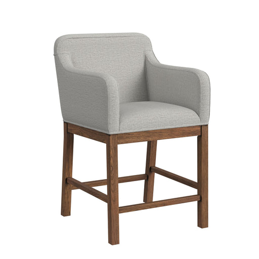 Glinda - Upholstered Fabric Counter Chair (Set of 2) - Brown / Light Gray – Chair Sets by Elements International at Furniture Wholesale Plus , Nashville furniture store
