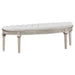 Evangeline - Curved Fabric Upholstered Bench - Silver Oak – Upholstered Benches by Coaster Fine Furniture at Furniture Wholesale Plus , Nashville furniture store