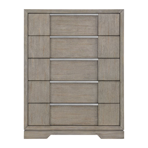 Kelis - 5 Drawer Chest - Gray – Lingerie Chests by Elements International at Furniture Wholesale Plus , Nashville furniture store