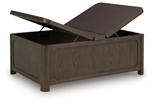Breckington - Cocktail Table With Storage - Dark Brown – Cocktail Tables by Signature Design by Ashley® at Furniture Wholesale Plus , Nashville furniture store