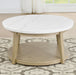 Vida - Marble Top Round Table – Coffee Tables by Steve Silver Furniture at Furniture Wholesale Plus , Nashville furniture store