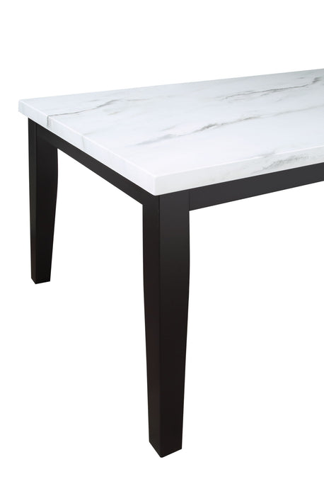 Sterling - Faux Marble Top Dining Table - White – Dining Tables by Steve Silver Furniture at Furniture Wholesale Plus , Nashville furniture store