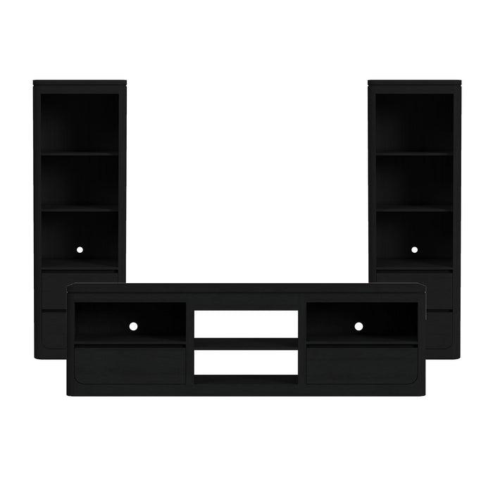 Rosalie - 3 Piece Entertainment Unit With 82" TV Console – Entertainment Centers by Elements International at Furniture Wholesale Plus , Nashville furniture store
