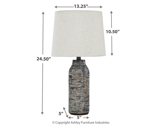 Mahima - Table Lamp - Premium Table Lamps from Signature Design by Ashley® - Just $138! Shop now at Furniture Wholesale Plus  We are the best furniture store in Nashville, Hendersonville, Goodlettsville, Madison, Antioch, Mount Juliet, Lebanon, Gallatin, Springfield, Murfreesboro, Franklin, Brentwood