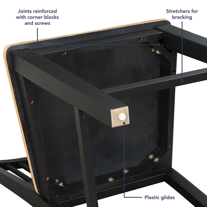 Magnolia - Counter Stool (Set of 2) - Black – Stool Sets by Steve Silver Furniture at Furniture Wholesale Plus , Nashville furniture store