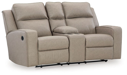 Lavenhorne - Dbl Rec Loveseat W/Console - Pebble – Reclining Loveseats by Signature Design by Ashley® at Furniture Wholesale Plus , Nashville furniture store