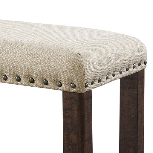 Jax - Bench - Cream – Upholstered Benches by Elements International at Furniture Wholesale Plus , Nashville furniture store