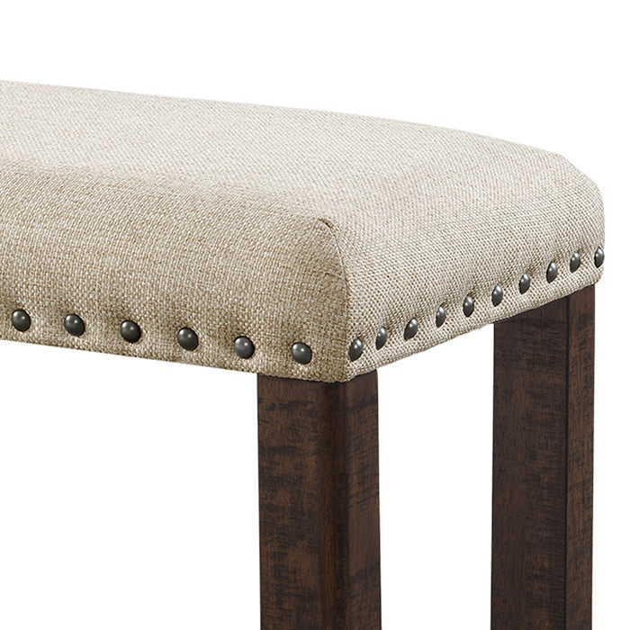 Jax - Bench - Cream – Upholstered Benches by Elements International at Furniture Wholesale Plus , Nashville furniture store
