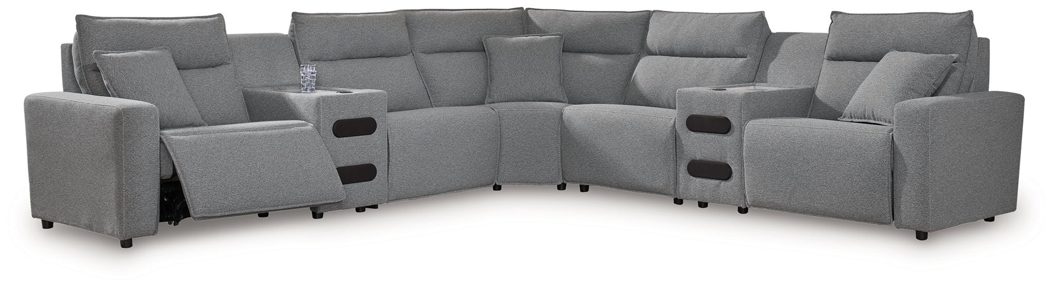ModMax II - Salt And Pepper - Reclining Sectional – Reclining Sectionals by Signature Design by Ashley® at Furniture Wholesale Plus , Nashville furniture store