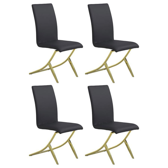Chanel - Upholstered Side Chairs (Set of 4) – Chair Sets by CoasterEssence at Furniture Wholesale Plus , Nashville furniture store