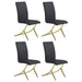 Chanel - Upholstered Side Chairs (Set of 4) – Chair Sets by CoasterEssence at Furniture Wholesale Plus , Nashville furniture store