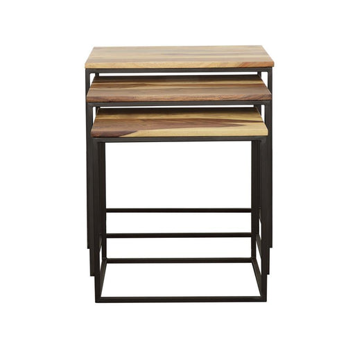 Belcourt - 3 Piece Square Nesting Tables - Natural And Black – Nesting Tables by CoasterElevations at Furniture Wholesale Plus , Nashville furniture store