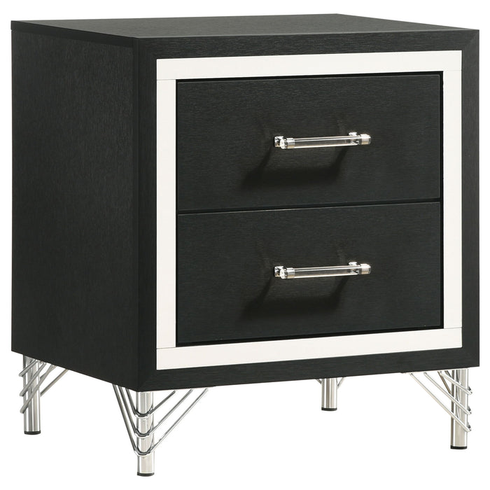 Lucia - 2-Drawer Nightstand - White – Accent Nightstands by Coaster Fine Furniture at Furniture Wholesale Plus , Nashville furniture store