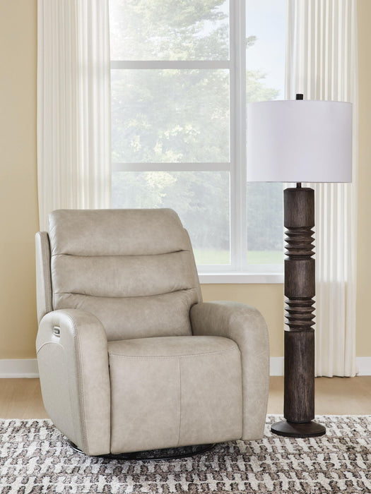 Motion-Max - Swivel Glider Power Recliner - Stonewash – Swivel Glider Chairs by Signature Design by Ashley® at Furniture Wholesale Plus , Nashville furniture store