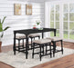 Martina 5-piece Rectangular Spindle Leg Counter Height Dining Set Oatmeal and Black - Premium Dining Room Set from Coaster Z2 Standard - Just $590! Shop now at Furniture Wholesale Plus  We are the best furniture store in Nashville, Hendersonville, Goodlettsville, Madison, Antioch, Mount Juliet, Lebanon, Gallatin, Springfield, Murfreesboro, Franklin, Brentwood