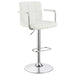 Palomar Adjustable Height Bar Stool White and Chrome - Premium Barstool from Coaster Z2 Standard - Just $162! Shop now at Furniture Wholesale Plus  We are the best furniture store in Nashville, Hendersonville, Goodlettsville, Madison, Antioch, Mount Juliet, Lebanon, Gallatin, Springfield, Murfreesboro, Franklin, Brentwood