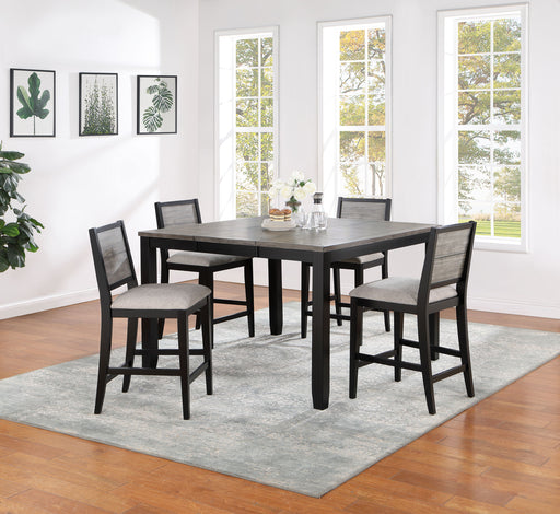 Elodie 5-piece Counter Height Dining Table Set with Extension Leaf Grey and Black - Premium Dining Room Set from Coaster Z2 Standard - Just $1078! Shop now at Furniture Wholesale Plus  We are the best furniture store in Nashville, Hendersonville, Goodlettsville, Madison, Antioch, Mount Juliet, Lebanon, Gallatin, Springfield, Murfreesboro, Franklin, Brentwood