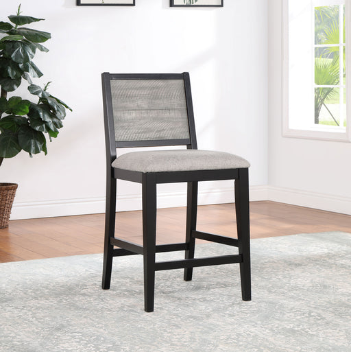 Elodie Upholstered Padded Seat Counter Height Dining Chair Dove Grey and Black (Set of 2) - Premium Barstool from Coaster Z2 Standard - Just $126! Shop now at Furniture Wholesale Plus  We are the best furniture store in Nashville, Hendersonville, Goodlettsville, Madison, Antioch, Mount Juliet, Lebanon, Gallatin, Springfield, Murfreesboro, Franklin, Brentwood