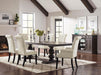 Phelps 8-Piece Rectangular Trestle Dining Set Antique Noir and Beige - Premium Dining Room Set from Coaster Z2 Standard - Just $3004! Shop now at Furniture Wholesale Plus  We are the best furniture store in Nashville, Hendersonville, Goodlettsville, Madison, Antioch, Mount Juliet, Lebanon, Gallatin, Springfield, Murfreesboro, Franklin, Brentwood