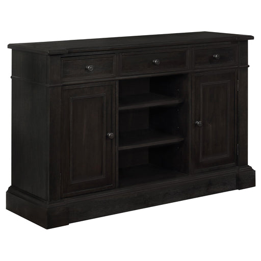 Phelps 2-door Rectangular Server Antique Noir - Premium Server from Coaster Z2 Standard - Just $998! Shop now at Furniture Wholesale Plus  We are the best furniture store in Nashville, Hendersonville, Goodlettsville, Madison, Antioch, Mount Juliet, Lebanon, Gallatin, Springfield, Murfreesboro, Franklin, Brentwood